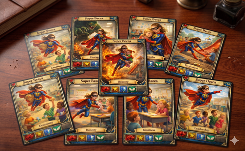 Lunchbox Legends Hero Collection — 25 Custom Superhero Cards